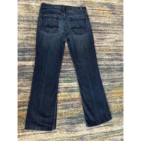7 For All Mankind High Waist Boot Cut Jeans Women's 28 Medium Wash - Picture 2 of 10
